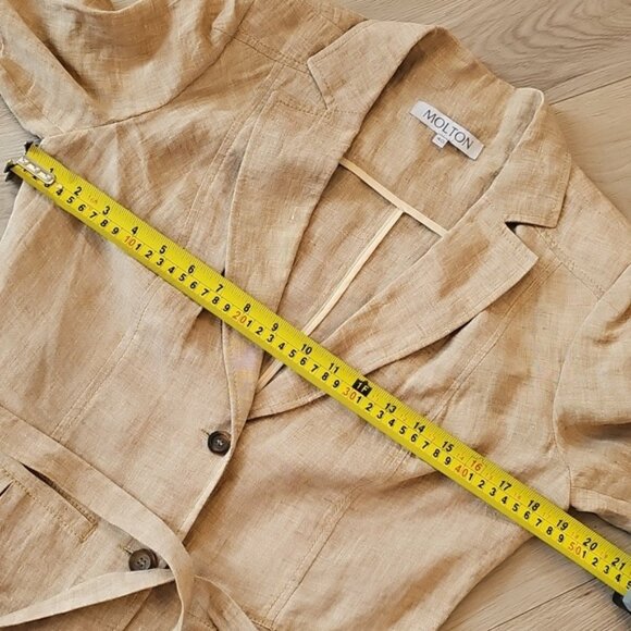 Molton Linen Blend Blazer Medium - Picture 13 of 16